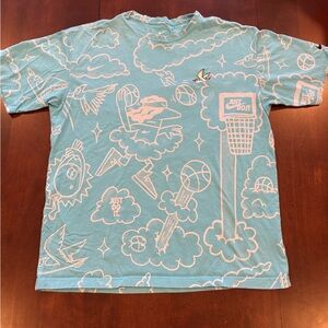 Nike Kids Sky Blue Graphic Tee